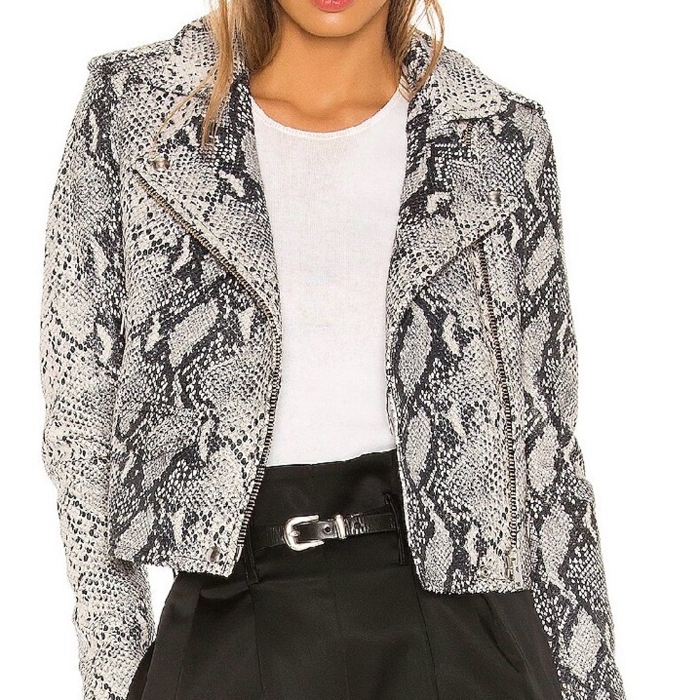IRO PARIS Ashville Jacket in Snake NWT. Size 36/4.